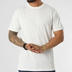 Le moins cher 🤩 Tee 👚 Shirt Relaxed Fit T8811 Blanc de John H ✔️ -John H Soldes john h 323506 T8811 WHITE 20220613T152344 03