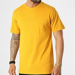 Remise 👏 Tee 👚 Shirt Relaxed Fit T8811 Jaune de John H 🔔