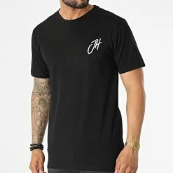 Meilleure affaire 👍 Tee 👚 Shirt Relaxed Fit T8812 Noir de John H ❤️