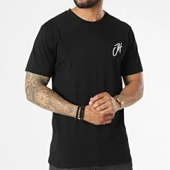 Meilleure affaire 👍 Tee 👚 Shirt Relaxed Fit T8812 Noir de John H ❤️ -John H Soldes john h 323523 T8812 BLACK 20220613T155041 03