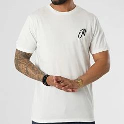Grosses soldes ✨ Tee 👚 Shirt Relaxed Fit T8812 Blanc de John H 🌟 -John H Soldes john h 323532 T8812 WHITE 20220613T152357 03