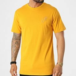 Promo 👏 Tee 👚 Shirt Relaxed Fit T8812 Jaune de John H 💯