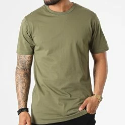 Remise 🔔 Tee 👕 Shirt Relaxed Fit T8812 Vert Kaki de John H 🌟 -John H Soldes john h 323556 T8811 GREEN 20220613T124310 03