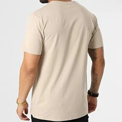 Promo 😍 Tee 👚 Shirt Relaxed Fit T8811 Beige de John H 🎁 -John H Soldes john h 323558 T8811 APRICOT 20220613T124545 04