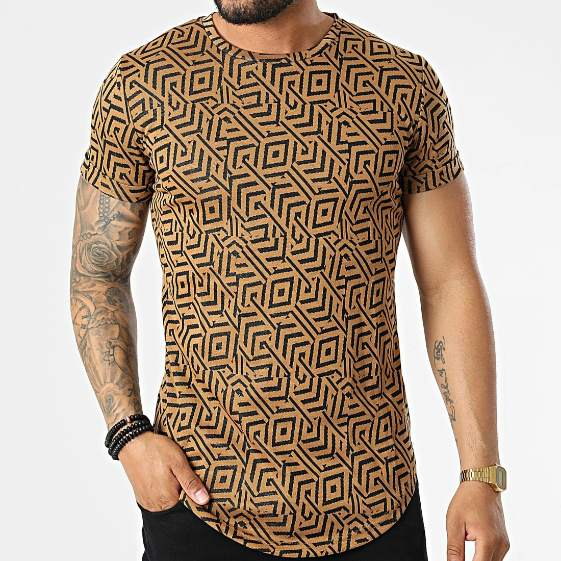 Top 10 ⭐ Tee 👕 Shirt Oversize DD85 Camel de John H ⌛ 5 Top 10 ⭐ Tee 👕 Shirt Oversize DD85 Camel de John H ⌛ – Image 3