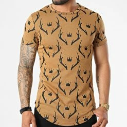 Offres 🎉 Tee 👕 Shirt Oversize DD79 Camel de John H 👏 -John H Soldes john h 323571 DD79 CAMEL 20220613T124705 03