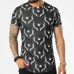 Sortie 😀 Tee 👚 Shirt Oversize DD79 Noir de John H 🤩 -John H Soldes john h 323572 DD79 BLACK 20220613T152239 03