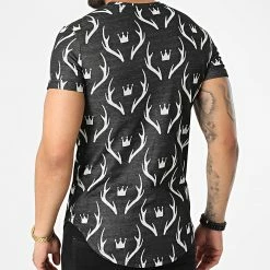 Sortie 😀 Tee 👚 Shirt Oversize DD79 Noir de John H 🤩 -John H Soldes john h 323572 DD79 BLACK 20220613T152240 04