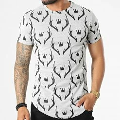 Meilleure vente 😉 Tee 👚 Shirt Oversize DD79 Gris Chiné de John H 🥰 -John H Soldes john h 323573 DD79 GRAY 20220613T152124 03