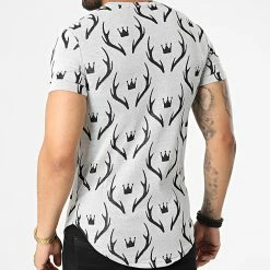 Meilleure vente 😉 Tee 👚 Shirt Oversize DD79 Gris Chiné de John H 🥰 -John H Soldes john h 323573 DD79 GRAY 20220613T152126 04