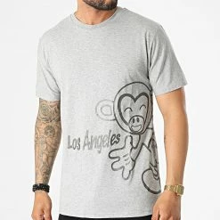 Meilleur prix ✨ Tee 👚 Shirt DD92 Gris Chiné de John H ⌛
