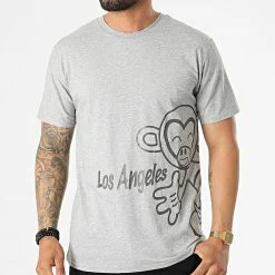 Meilleur prix ✨ Tee 👚 Shirt DD92 Gris Chiné de John H ⌛ -John H Soldes john h 323614 DD92 GRAY 20220613T152156 03