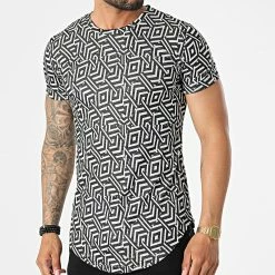 Tout neuf ✨ Tee 👕 Shirt Oversize DD85 Noir Blanc de John H 🔥