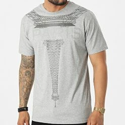 Meilleur prix 🎉 Tee 👕 Shirt DD97 Gris Chiné de John H 🧨