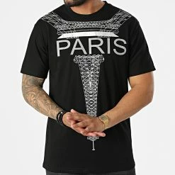 Vente flash ✨ Tee 👚 Shirt DD97 Noir de John H 🛒 -John H Soldes john h 323626 DD97 BLACK 20220614T155613 03