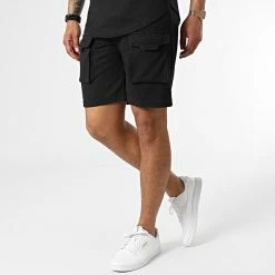 Budget 💯 Ensemble Tee 👚 Shirt Capuche Et Short Jogging PP54-DD54 Noir de John H 😀 -John H Soldes john h 323652 DD54 PP54 BLACK 20220613T160618 05