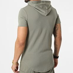 Grosses soldes 😀 Ensemble Tee 👚 Shirt Capuche Et Short Jogging DD58-PP58 Vert Kaki de John H 🎉 -John H Soldes john h 323663 DD58 PP58 GREEN 20220613T162020 05