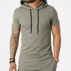 Sortie 🧨 Ensemble Tee 👕 Shirt Capuche Et Short Jogging DD54-PP54 Vert Kaki de John H 😍 9 Sortie 🧨 Ensemble Tee 👕 Shirt Capuche Et Short Jogging DD54-PP54 Vert Kaki de John H 😍 -John H Soldes john h 323664 DD54 PP54 GREEN 20220613T162001 03