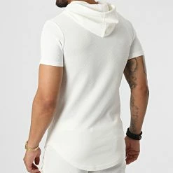 De gros 🥰 Ensemble Tee 👚 Shirt Capuche Et Short Jogging DD54-PP54 Blanc de John H 🥰 -John H Soldes john h 323673 DD54 PP54 WHITE 20220613T161942 05