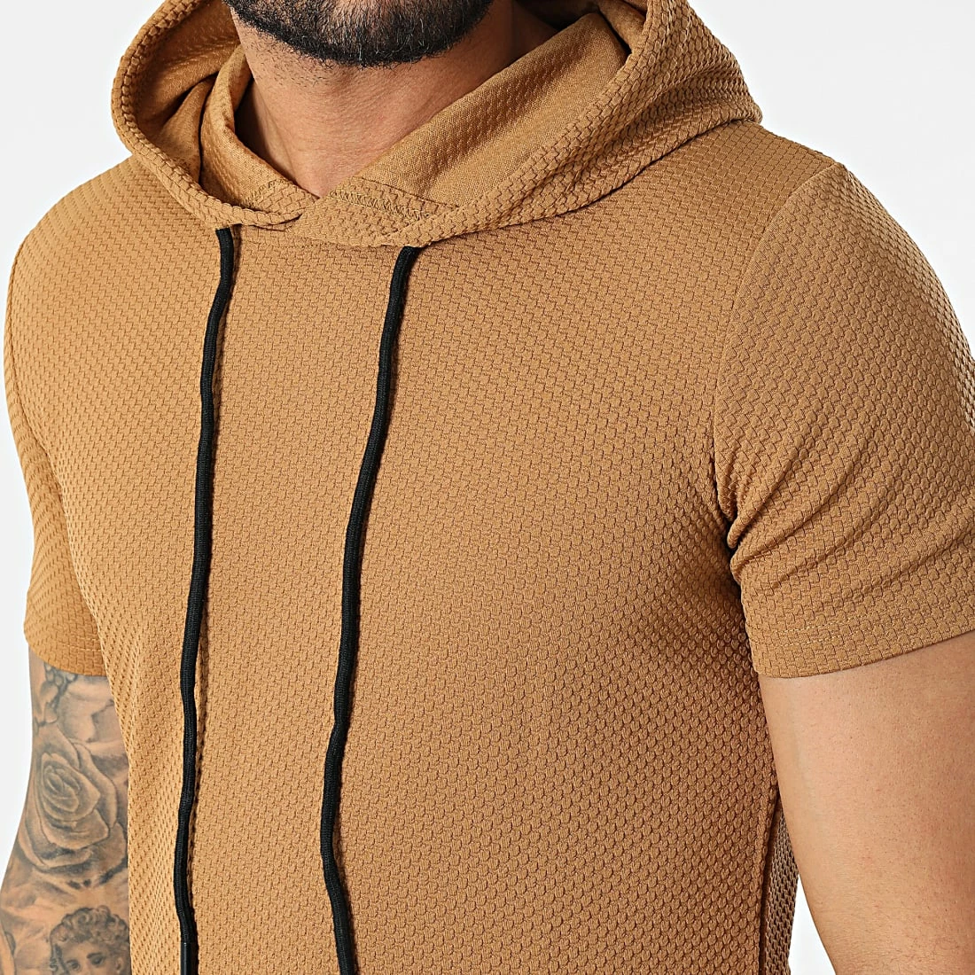 Budget 😀 Ensemble Tee 👚 Shirt Capuche Et Short Jogging PP68-DD68 Camel de John H 🎁 4 Budget 😀 Ensemble Tee 👚 Shirt Capuche Et Short Jogging PP68-DD68 Camel de John H 🎁 – Image 2