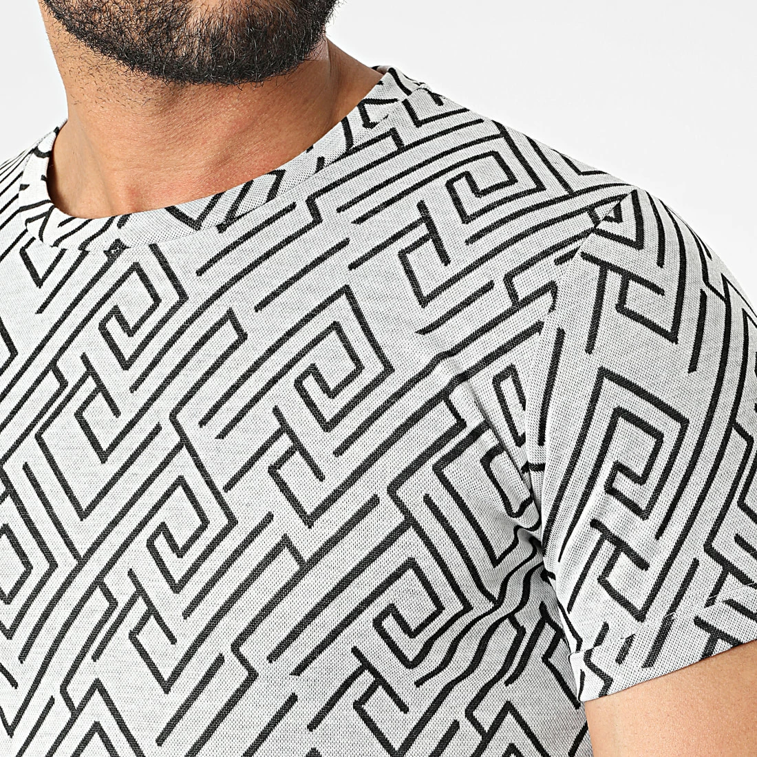 Tout neuf 🔥 Tee 👚 Shirt Oversize DD78 Blanc Noir de John H 🔔 4 Tout neuf 🔥 Tee 👚 Shirt Oversize DD78 Blanc Noir de John H 🔔 – Image 2