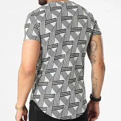 Bon marché ⭐ Tee 👚 Shirt Oversize DD80 Blanc Noir de John H 🎁 9 Bon marché ⭐ Tee 👚 Shirt Oversize DD80 Blanc Noir de John H 🎁 -John H Soldes john h 323695 DD80 WHITE BLACK 20220613T152424 04