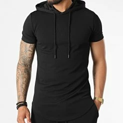 Offres 👍 Ensemble Tee 👚 Shirt Capuche Et Short Jogging DD58-PP58 Noir de John H 🌟 -John H Soldes john h 323696 DD58 PP58 BLACK 20220613T160043 03