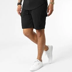 Offres 👍 Ensemble Tee 👚 Shirt Capuche Et Short Jogging DD58-PP58 Noir de John H 🌟 -John H Soldes john h 323696 DD58 PP58 BLACK 20220613T160045 04