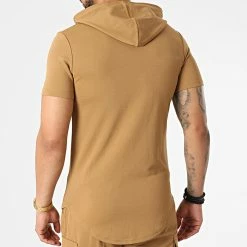 Remise 🎉 Ensemble Tee 👚 Shirt Capuche Et Short Jogging DD58-PP58 Camel de John H 🥰 -John H Soldes john h 323708 DD58 PP58 CAMEL 20220613T160012 05