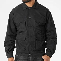 Nouveau 😀 Surchemise 3122 Noir de John H 🧨 -John H Soldes john h 323712 3122 BLACK 20220613T155913 03