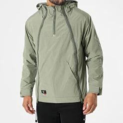 Meilleure affaire 🔔 Coupe-Vent Capuche 3120 Vert Kaki de John H ✨