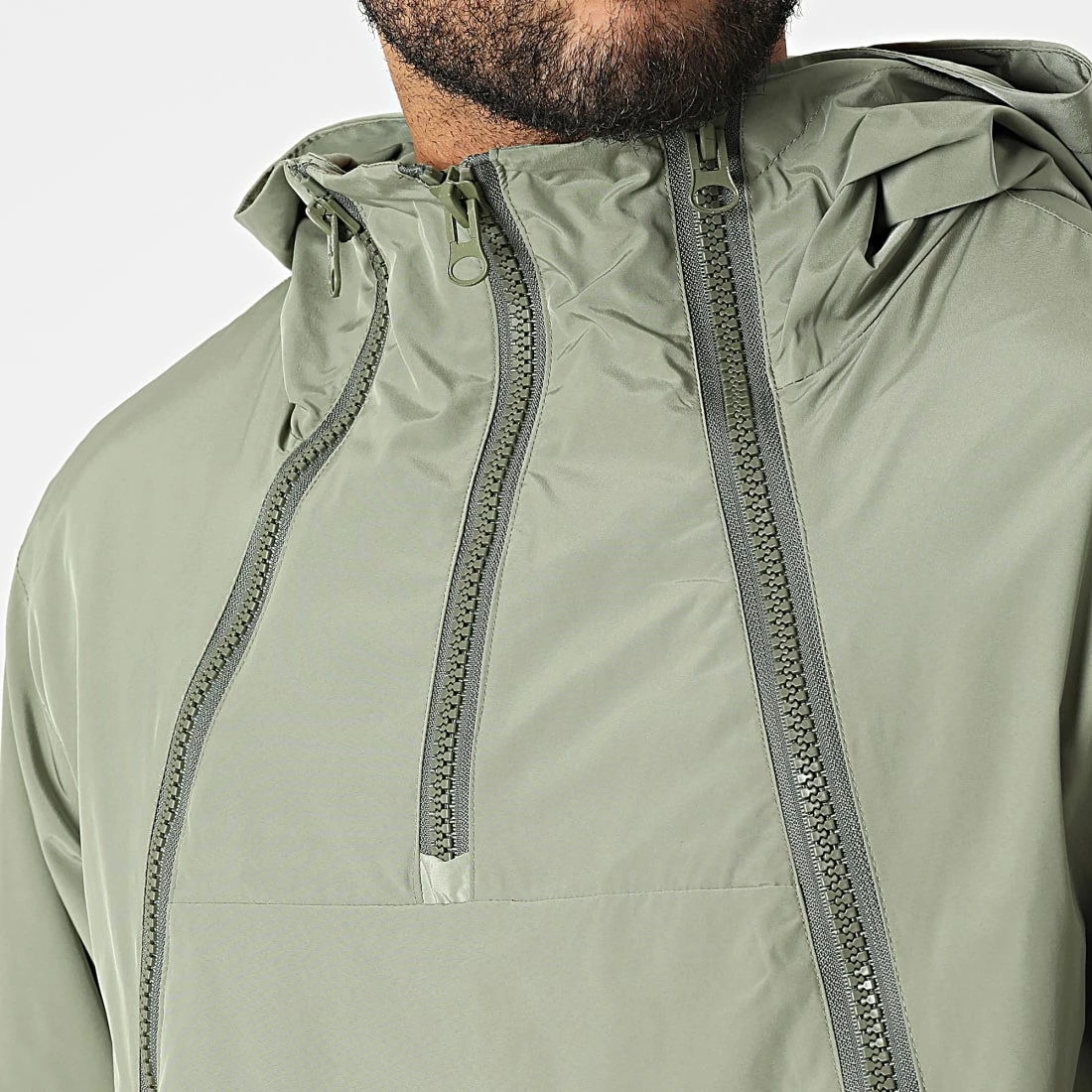 Meilleure affaire 🔔 Coupe-Vent Capuche 3120 Vert Kaki de John H ✨ 4 Meilleure affaire 🔔 Coupe-Vent Capuche 3120 Vert Kaki de John H ✨ – Image 2