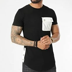 Meilleure affaire 🥰 Tee 👕 Shirt Poche T612 Noir Blanc de John H ❤️ -John H Soldes john h 323716 T612 BLACK WHITE 20220613T155723 03