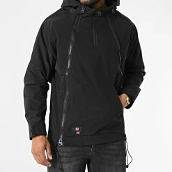 Grosses soldes 👏 Coupe-Vent Capuche 3120 Noir de John H ⭐ -John H Soldes john h 323717 3120 BLACK 20220613T155928 03