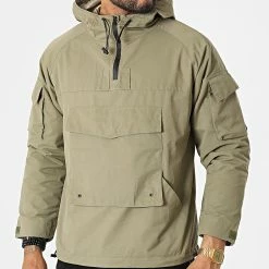 Budget ✔️ Veste Outdoor Col Zippé 3116 Vert Kaki de John H 🥰