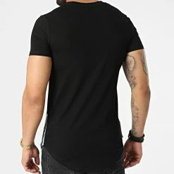 Tout neuf ❤️ Tee 👚 Shirt Poche T612 Noir Vert Kaki de John H 🌟 -John H Soldes john h 323722 T612 BLACK GREEN 20220613T155751 04