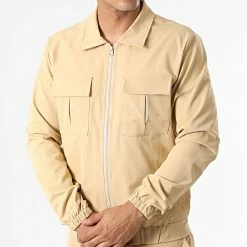 Offres 🔥 Ensemble Veste Zippée Et Pantalon Cargo AB327 Camel de John H 😍 -John H Soldes john h 332165 AB327 DKCAMEL 20220816T152509 03