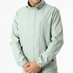 Bon marché 👏 Ensemble Veste Zippée Et Pantalon Cargo AB326 Vert de John H 🎉 -John H Soldes john h 332170 AB326 GREEN 20220816T152726 03