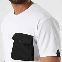 Promo 😀 Tee 👕 Shirt Poche T8814 Blanc Noir de John H 🔥 7 Promo 😀 Tee 👕 Shirt Poche T8814 Blanc Noir de John H 🔥 -John H Soldes john h 332197 T8814 WHITE BLACK 20220812T141444 02