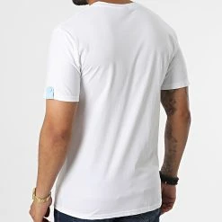 Grosses soldes 🔥 Tee 👕 Shirt Poche T8814 Blanc Bleu Clair de John H ✔️ -John H Soldes john h 332201 T8814 WHITE BLUE 20220812T141525 04
