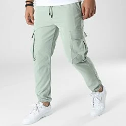 Meilleure affaire 💯 Pantalon Cargo PP328 Vert de John H ❤️