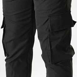 Top 10 🌟 Pantalon Cargo PP358 Noir de John H 🤩 -John H Soldes john h 332283 PP358 BLACK 20220816T151348 02