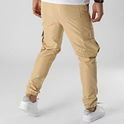 Offres 😉 Pantalon Cargo PP328 Beige de John H 🎁 -John H Soldes john h 332287 PP328 DKCAMEL 20220816T152135 04