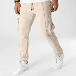 Acheter 🤩 Pantalon Cargo PP351 Beige de John H 🧨