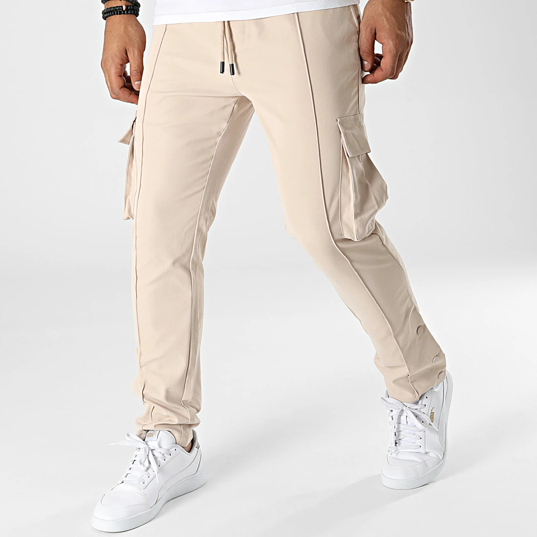Acheter 🤩 Pantalon Cargo PP351 Beige de John H 🧨 3 Acheter 🤩 Pantalon Cargo PP351 Beige de John H 🧨