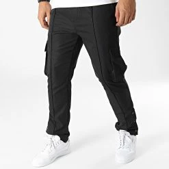 Nouveau 💯 Pantalon Cargo PP351 Noir de John H 🥰