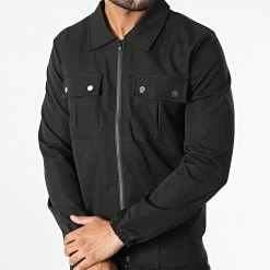 Vente flash 🤩 Ensemble Veste Zippée Et Pantalon Cargo AB352 Noir de John H 👏 -John H Soldes john h 332310 AB352 BLACK 20220812T140118 03