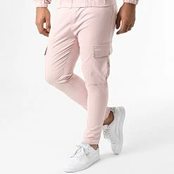 Top 10 😀 Ensemble Veste Zippée Et Pantalon Cargo AB327 Rose de John H 👏 -John H Soldes john h 332313 AB327 PINK 20220816T151953 04