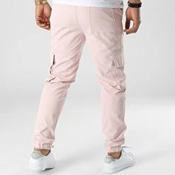 Remise 🤩 Pantalon Cargo PP358 Rose de John H ✨ -John H Soldes john h 332315 PP358 PINK 20220817T155923 04