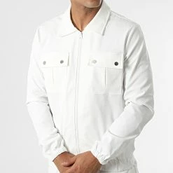 Meilleure vente 🌟 Ensemble Veste Zippée Et Pantalon Cargo AB352 Blanc de John H 👏 8 Meilleure vente 🌟 Ensemble Veste Zippée Et Pantalon Cargo AB352 Blanc de John H 👏 -John H Soldes john h 332322 AB352 WHITE 20220816T152157 03